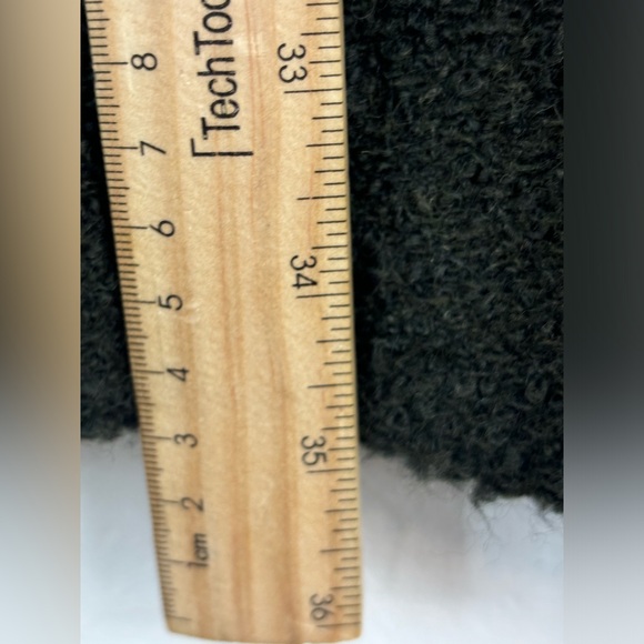 SANDRO Wool Peacoat Midi Maxi Long Line Single Army Green Vintage Kate Middleton - Picture 10 of 16